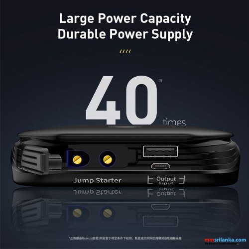 Baseus Multi-functional Car Jump Starter 5V/2.4A 8000mAh Emergency Power Supply